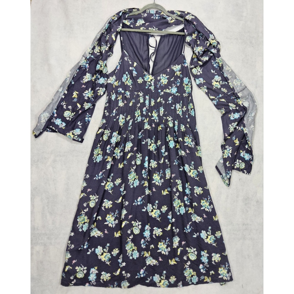 Whimsy Fairy Dress LX 16 Garden Fairycore Floral‎ Romantic Blue Yellow Sundress